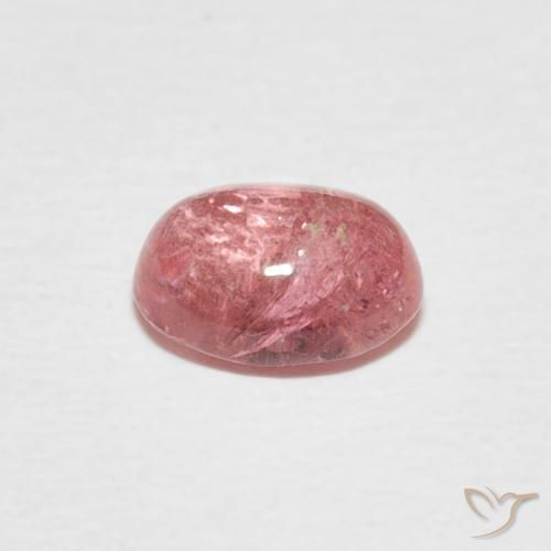 Turmalina Rosado cálido claro natural de 0.85 ct, Ovalada, Transparente