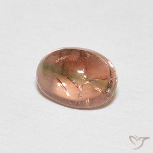 Turmalina Rosado medio natural de 1.41 ct, Ovalada, Transparente