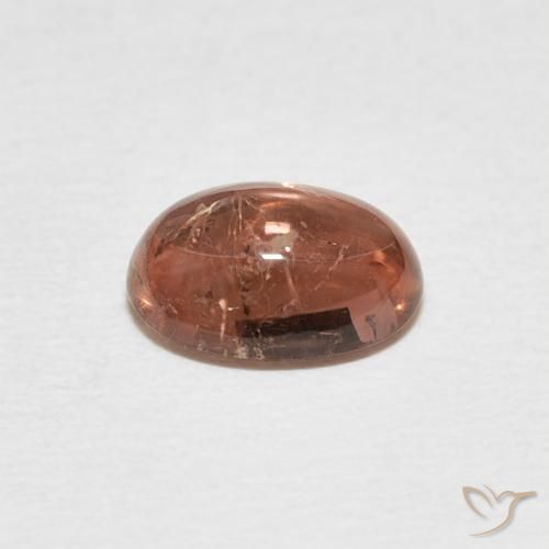 Turmalina Rosado medio natural de 1.41 ct, Ovalada, Transparente