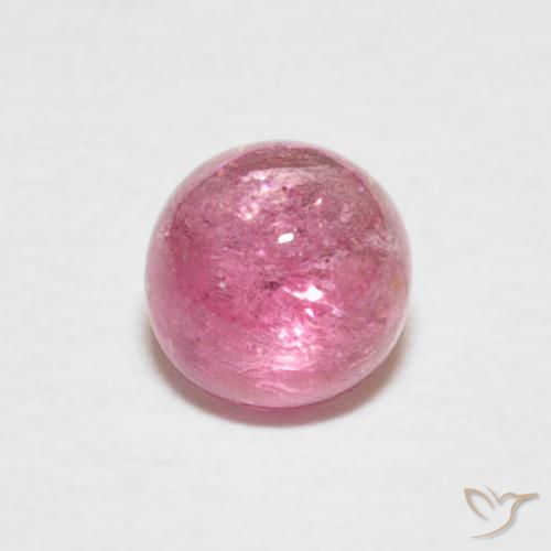 0.72ct Natural Rosado medio Turmalina, Redondo, Transparente