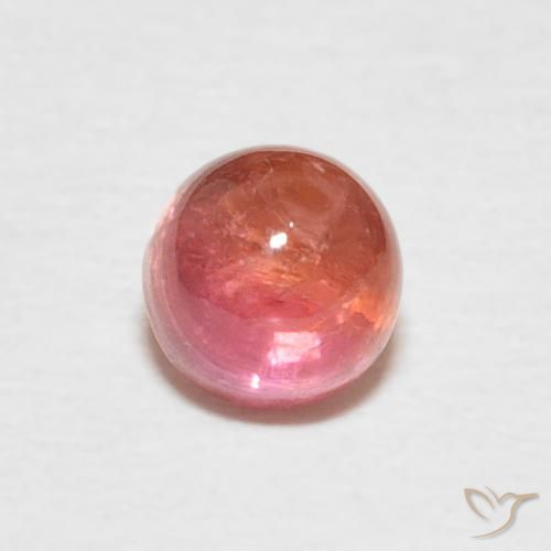 0.73ct Natural Rosado claro Turmalina, Redondo, Transparente