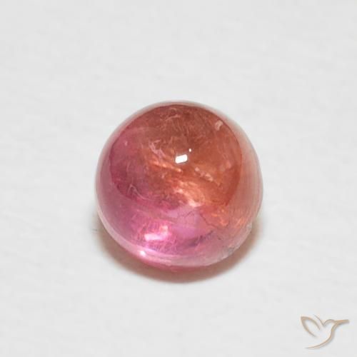 Turmalina Rosado claro natural de 0.73 ct, Redondo, Transparente