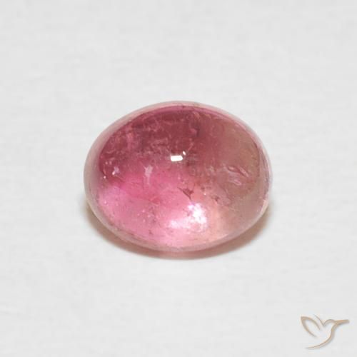 0.70ct Natural Rosado intenso turmalina, Ovalada, Transparente