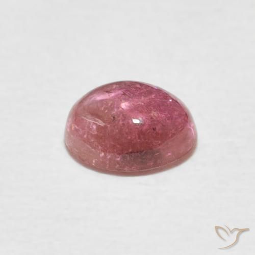 Turmalina Rosado intenso natural de 0.70 ct, Ovalada, Transparente
