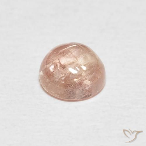 Turmalina Rosado medio natural de 0.59 ct, Redondo, Transparente