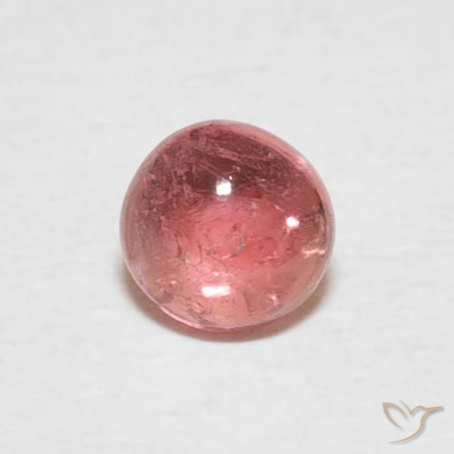 0.59ct Natural Rojo ponche de frutas Turmalina, Redondo, Transparente