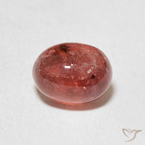 1.36ct Natural Rojo medio turmalina, Ovalada, Transparente