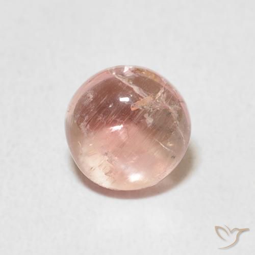 1.05ct Natural Rosado flamingo Turmalina, Redondo, Transparente