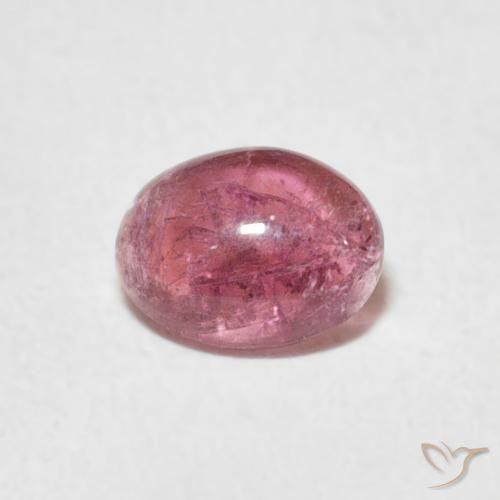 0.65ct Natural Rosado claro turmalina, Ovalada, Transparente