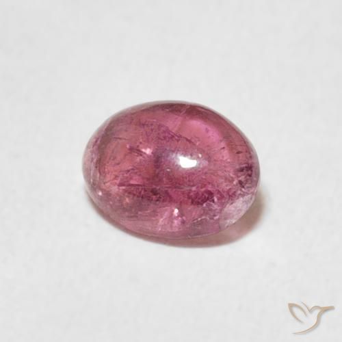 Turmalina Rosado claro natural de 0.65 ct, Ovalada, Transparente