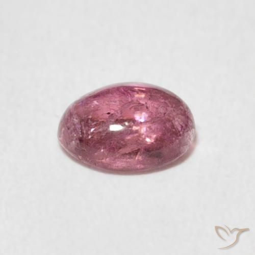 Turmalina Rosado claro natural de 0.65 ct, Ovalada, Transparente