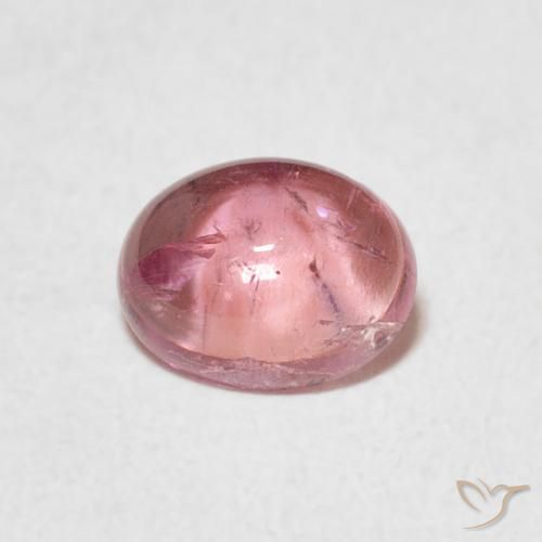 1.08ct Natural Rosado intenso turmalina, Ovalada, Transparente