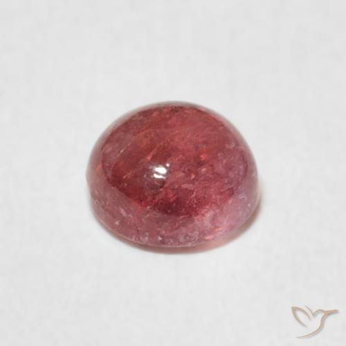 Turmalina Rosa oscuro natural de 0.60 ct, Redondo, Transparente