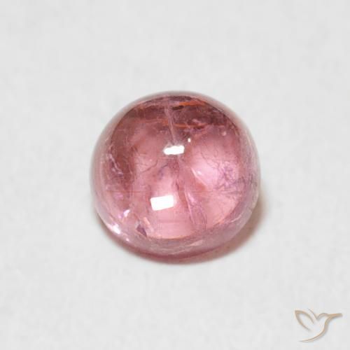 0.56ct Natural Rosado claro Turmalina, Redondo, Transparente