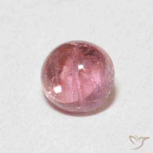 Turmalina Rosado claro natural de 0.56 ct, Redondo, Transparente