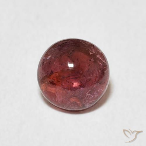 0.64ct Natural Rojo vino intenso Turmalina, Redondo, Transparente