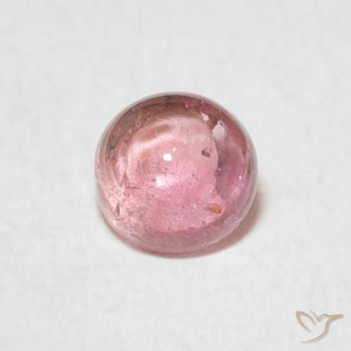 0.56ct Natural Rosado claro Turmalina, Redondo, Transparente
