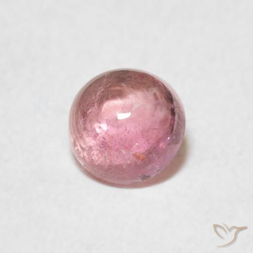 Turmalina Rosado claro natural de 0.56 ct, Redondo, Transparente