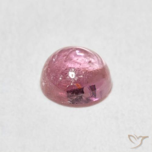 Turmalina Rosado claro natural de 0.56 ct, Redondo, Transparente