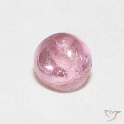 0.37ct Natural Rosado claro turmalina, Redondo, Transparente, Photo A