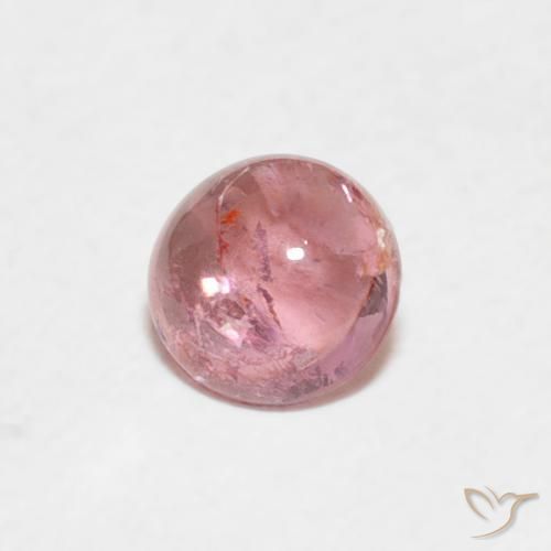 Turmalina Tono rosado Bubblegum natural de 0.45 ct, Redondo, Transparente