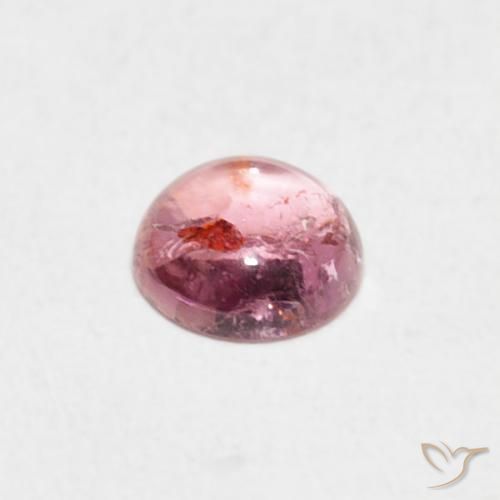 Turmalina Tono rosado Bubblegum natural de 0.45 ct, Redondo, Transparente