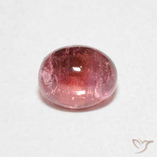 0.73ct Natural Rojo ponche de frutas turmalina, Ovalada, Transparente