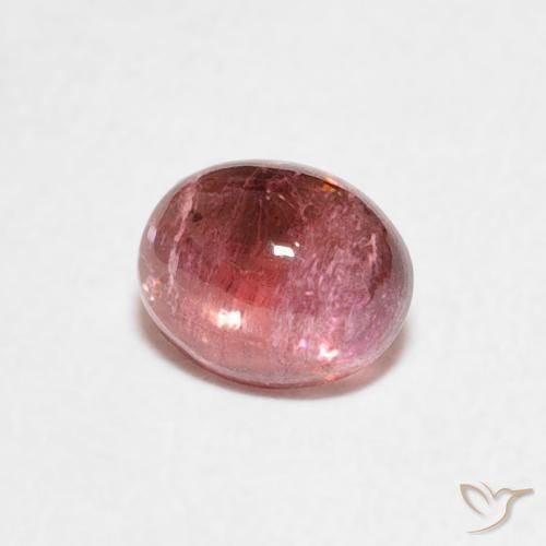 Turmalina Rojo ponche de frutas natural de 0.73 ct, Ovalada, Transparente