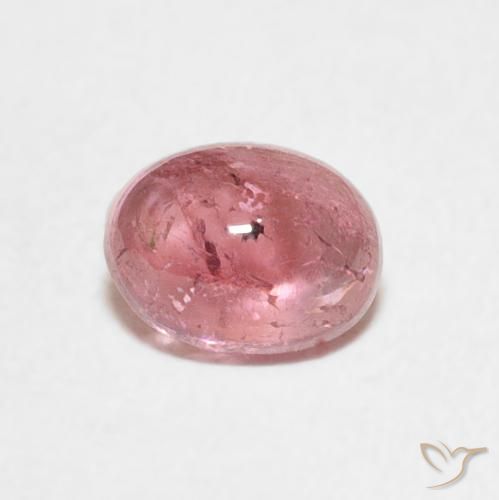 0.80ct Natural Rosado Bubblegum turmalina, Ovalada, Transparente