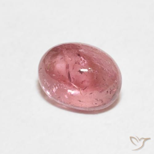 Turmalina Rosado Bubblegum natural de 0.80 ct, Ovalada, Transparente