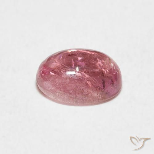 Turmalina Rosado Bubblegum natural de 0.80 ct, Ovalada, Transparente
