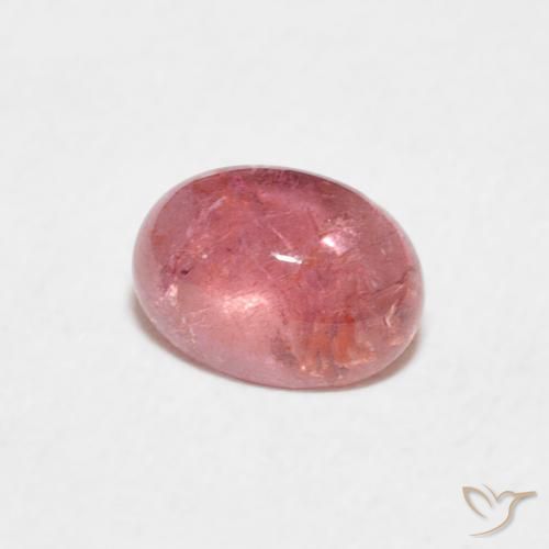 Turmalina Rosado intenso natural de 0.73 ct, Ovalada, Transparente