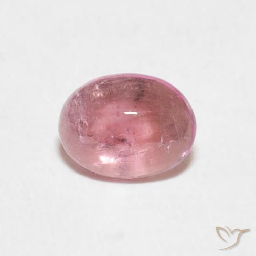 0.65ct Natural Rosado Bubblegum Turmalina, Ovalada, Transparente