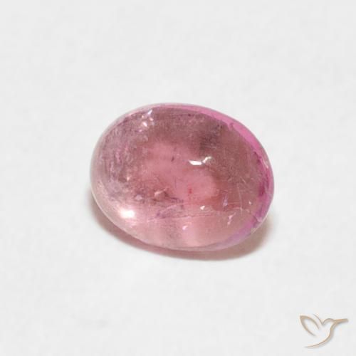 Turmalina Rosado Bubblegum natural de 0.65 ct, Ovalada, Transparente