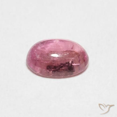 Turmalina Rosado Bubblegum natural de 0.65 ct, Ovalada, Transparente