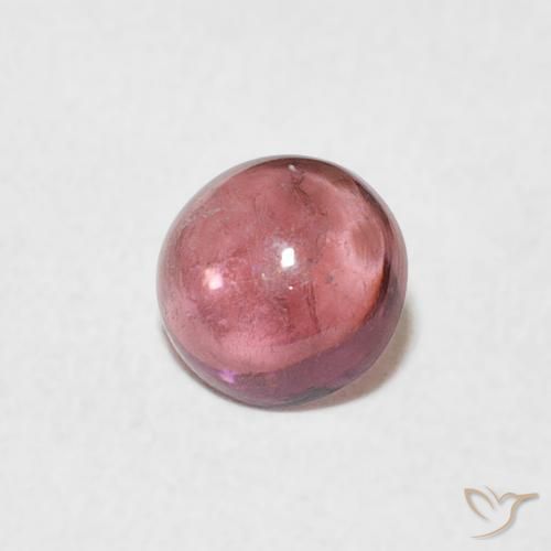 Turmalina Rosado naranja natural de 0.54 ct, Redondo, Transparente