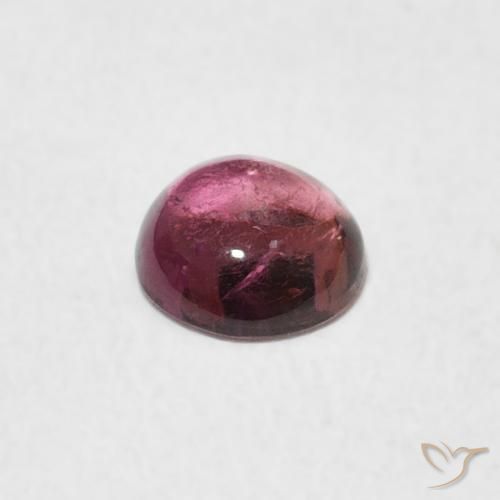 Turmalina Rosado naranja natural de 0.54 ct, Redondo, Transparente