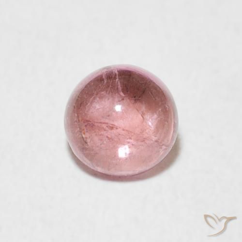 0.56ct Natural Rosado claro Turmalina, Redondo, Transparente