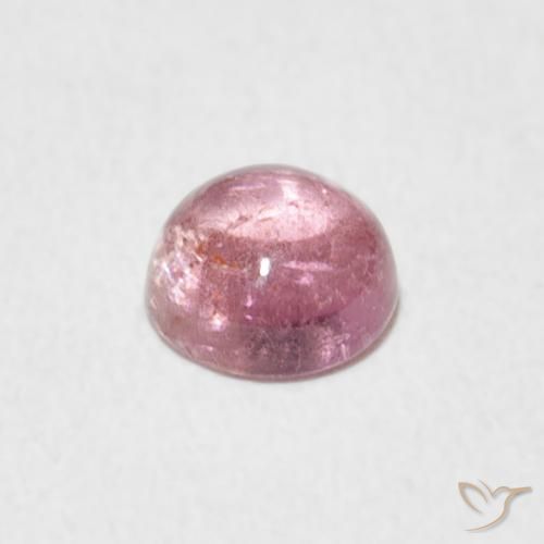 Turmalina Rosado claro natural de 0.56 ct, Redondo, Transparente