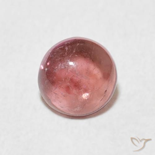 0.61ct Natural Rojo manzana claro Turmalina, Redondo, Transparente