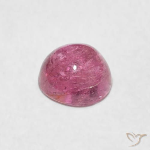 Turmalina Rosado Bubblegum natural de 0.65 ct, Redondo, Transparente