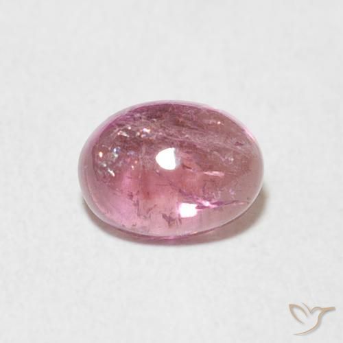 0.72ct Natural Rosado medio turmalina, Ovalada, Transparente