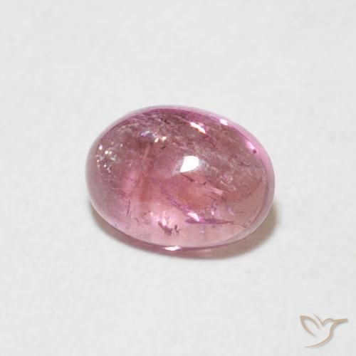 Turmalina Rosado medio natural de 0.72 ct, Ovalada, Transparente