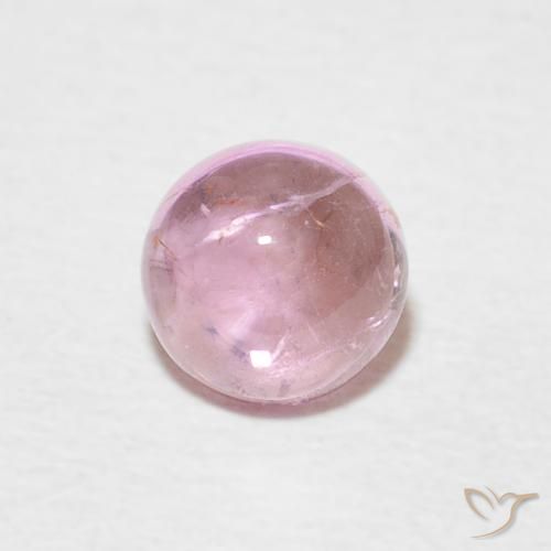 0.68ct Natural Rosado muy claro Turmalina, Redondo, Transparente