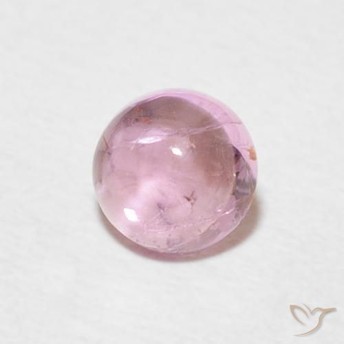 Turmalina Rosado muy claro natural de 0.68 ct, Redondo, Transparente