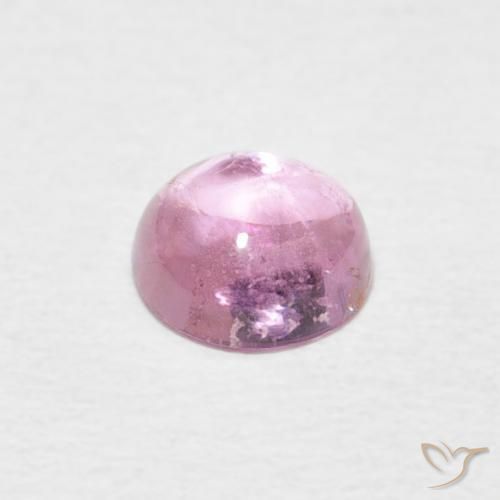 Turmalina Rosado muy claro natural de 0.68 ct, Redondo, Transparente