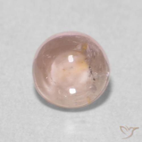 0.51ct Natural Rosado muy claro Turmalina, Redondo, Transparente