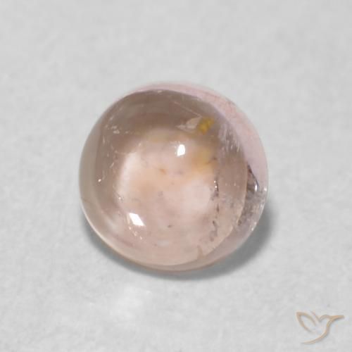 Turmalina Rosado muy claro natural de 0.51 ct, Redondo, Transparente
