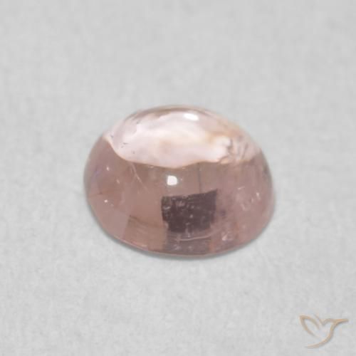Turmalina Rosado muy claro natural de 0.51 ct, Redondo, Transparente