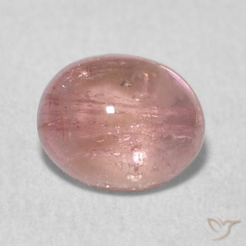 0.75ct Natural Rosado claro turmalina, Ovalada, Transparente